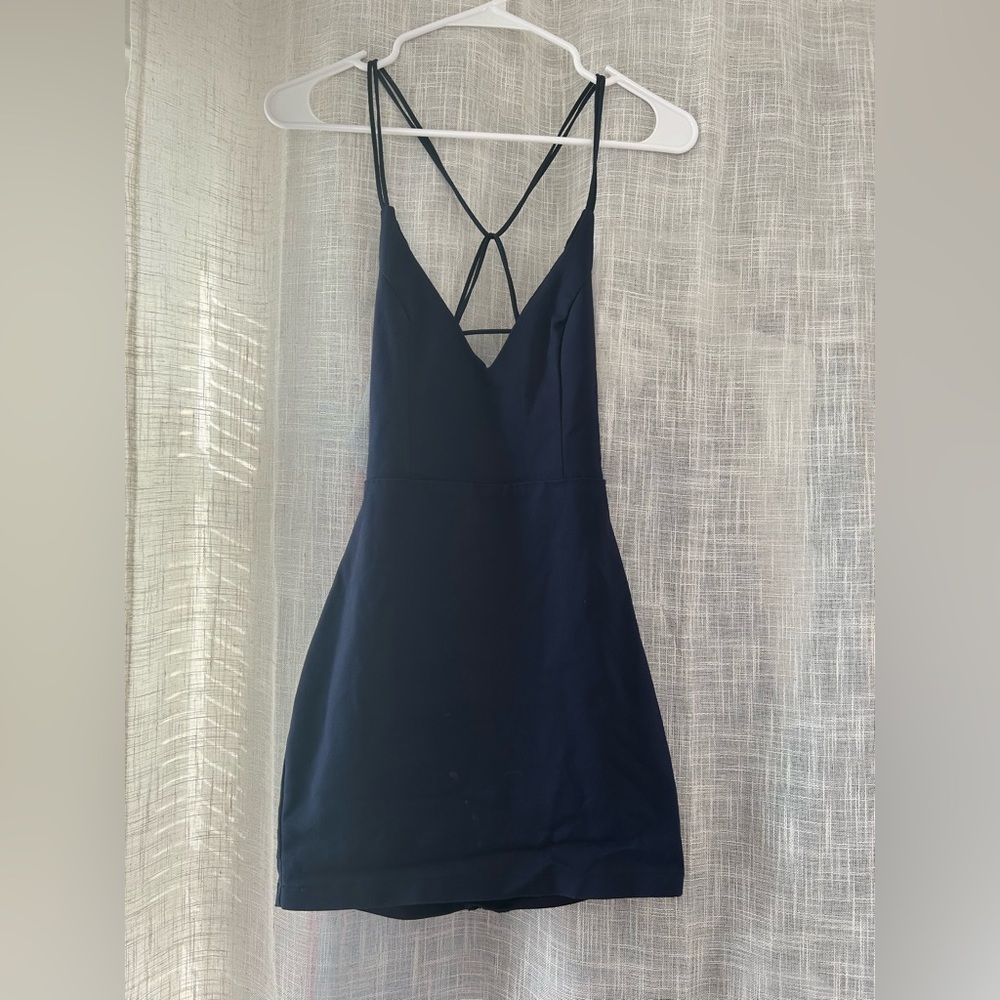 REVOLVE SUPERDOWN Navy Mini Dress